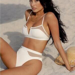 L*Space Cream Bikini Top *Top Only* - NWOT